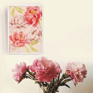 Druk obrazu "Peonie" A3
